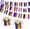 2 Packs Progress Rainbow Gay Pride Flag Banner String LGBTQ Inclusive Bunting Flags,66 Feet 60 Flags